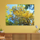 Blue Sky & Autumn Foliage - キャンバスプリント (インサイチュ (リビング))