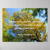 Blue Sky & Autumn Foliage - Personalised ポスター