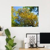 Blue Sky & Autumn Foliage - Personalised ポスター (ホームオフィス)