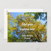 Blue Sky & Autumn Foliage - Personalised ポストカード (正面/裏面)