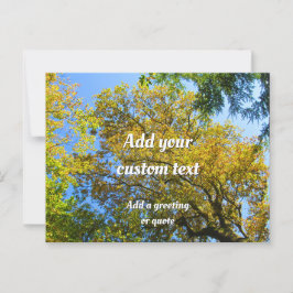 Blue Sky & Autumn Foliage - Personalised ポストカード
