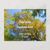 Blue Sky & Autumn Foliage - Personalised ポストカード (正面)