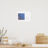 Blue Sky Branch Minimalist Art Print Postcard ポスター (キッチン)