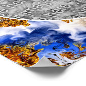 Blue Sky Clouds独自の写真を作成 ポスター (角)