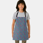 Blue Sky | Dancing Watercolor Daisies Kids Apron エプロン (インサイチュ)