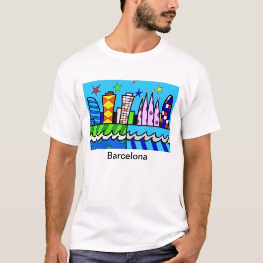 Blue sky fun from Barcelona Tシャツ (正面)
