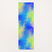 Blue Sky & Golden Yellow Lightning Bolts ヨガマット (正面)