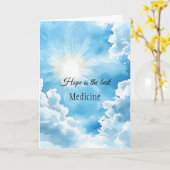 Blue Sky Hope is the Best Medicine カード (黄色い花)