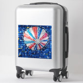 Blue Sky Hot Air Balloon シール (スーツケース)