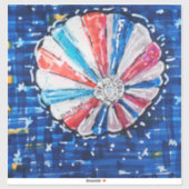 Blue Sky Hot Air Balloon シール (シート)