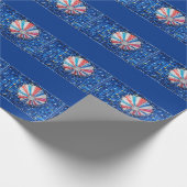 Blue Sky Hot Air Balloon ラッピングペーパー (角)