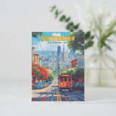 Blue Sky in San Francisco California USA ポストカード (スタンド正面)