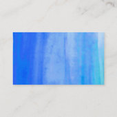 Blue sky / ocean watercolor summer name card 名刺 (裏面)
