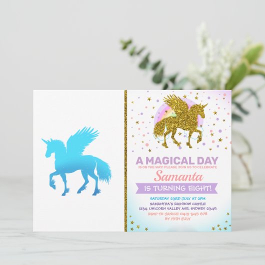 Blue Sky pegasus unicorn 招待状 (スタンド正面)