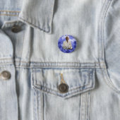 Blue Sky Roses Funeral Memorial Button Blue Roses 缶バッジ (インサイチュ)