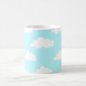 Blue Sky with Clouds Print Coffee Cup Mug コーヒーマグカップ (中央)
