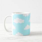 Blue Sky with Clouds Print Coffee Cup Mug コーヒーマグカップ (左)