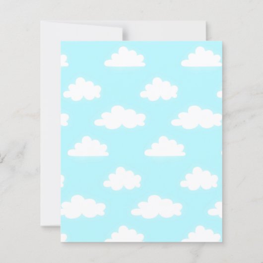 Blue Sky with Clouds Scrapbook Paper Craft Papers (裏面)