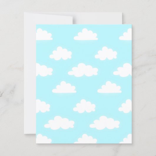 Blue Sky with Clouds Scrapbook Paper Craft Papers (正面)