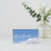 Blue sky with white clouds picture business card | 名刺 (スタンド正面)