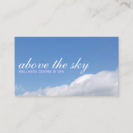 Blue sky with white clouds picture business card | 名刺