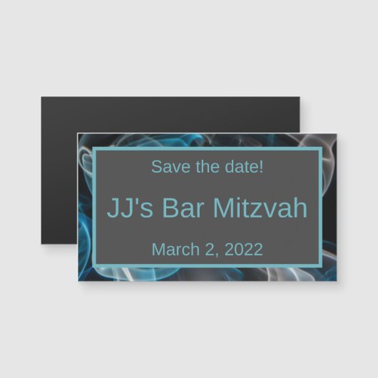 Blue Smoke日付磁石を保存 (正面/裏面)