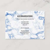 Blue Smokey Mist宿泊結婚カード エンクロージャーカード (正面)