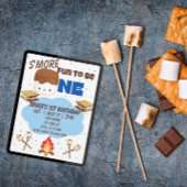 Blue, S'More Fun to be One, 1st Birthday 招待状