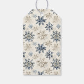 Blue Snowflake Cat Christmas   ギフトタグ (裏面)