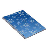 Blue Snowflake Notebook – Winter Aesthetic Journal ノートブック (右側)