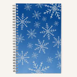 Blue Snowflake Notebook – Winter Aesthetic Journal ノートブック