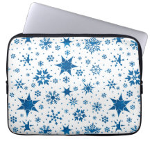 Blue Snowflake Pattern