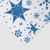 Blue Snowflake Pattern 薄葉紙 (詳細)