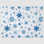Blue Snowflake Pattern 薄葉紙 (正面)