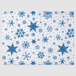 Blue Snowflake Pattern 薄葉紙