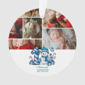 Blue Snowman  First Christmas オーナメント (正面)