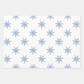 Blue Snowmen Christmas  ラッピングペーパーシート (正面2)