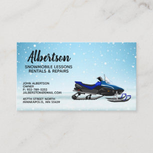 Blue Snowmobileレンタルレッスン名刺 名刺