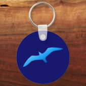 Blue Soaring Gull キーホルダー (正面)