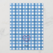 Blue Soccer Hat Trick, 3rd Birthday 招待状 (裏面)