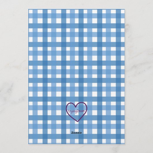 Blue Soccer Hat Trick, 3rd Birthday 招待状 (裏面)