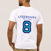 Blue Soccer Team Emblem | Gifts For Men Tシャツ (裏面)