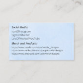 Blue Social calling card-Pink Lifeguard Tower 名刺 (裏面)