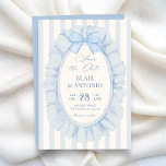Blue soft ribbon wedding セーブザデート<br><div class="desc">Blue soft ribbon</div>