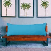 Blue solid color pillow ボディピロー