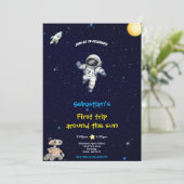 BLUE SPACE BIRTHDAY INVITATION 招待状 (スタンド正面)