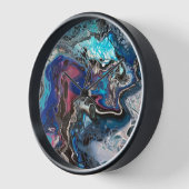 Blue space clock 壁時計 (傾斜)
