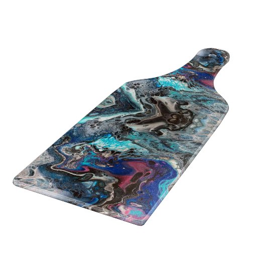 Blue space pouring カッティングボード (角)