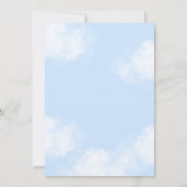 Blue Spanish piece of heaven baby shower 招待状 (裏面)