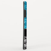 Blue Sparkleグリッター、Damask、モバイルガーリー機器 Case-Mate iPhoneケース (裏面/右)